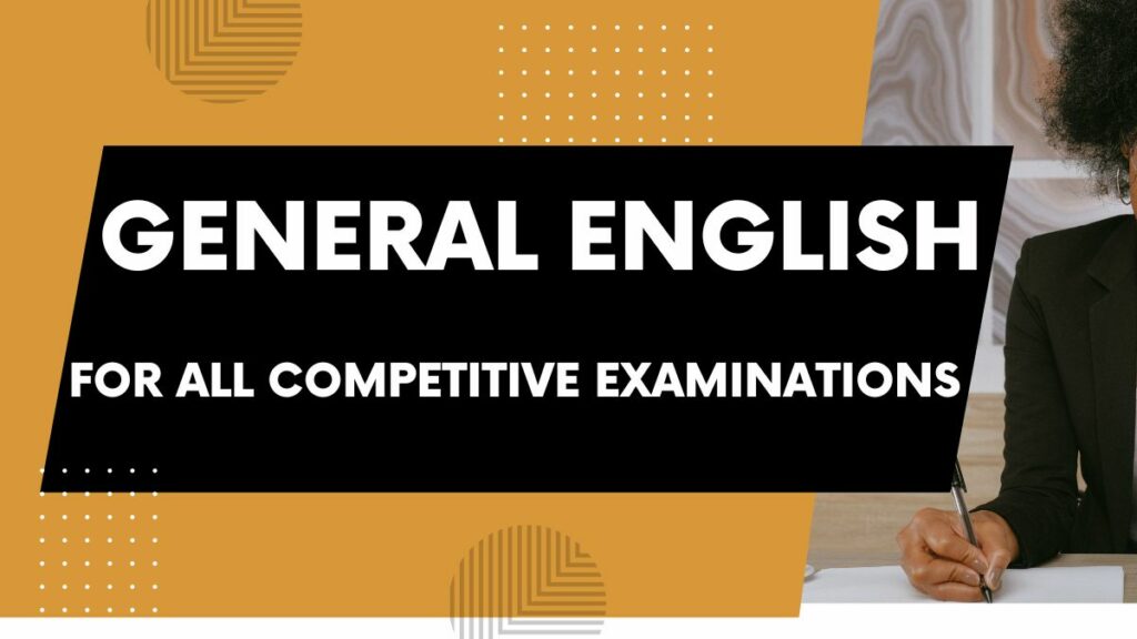 General English For All Competitive Examinations